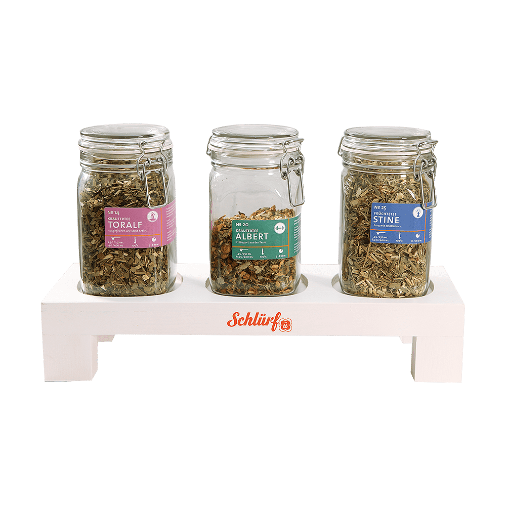 Holzfüße 5cm für Schlürf-Teebar