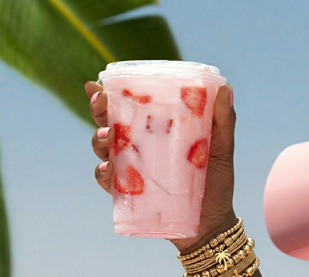 Pink Berry Coconut Iced Tea