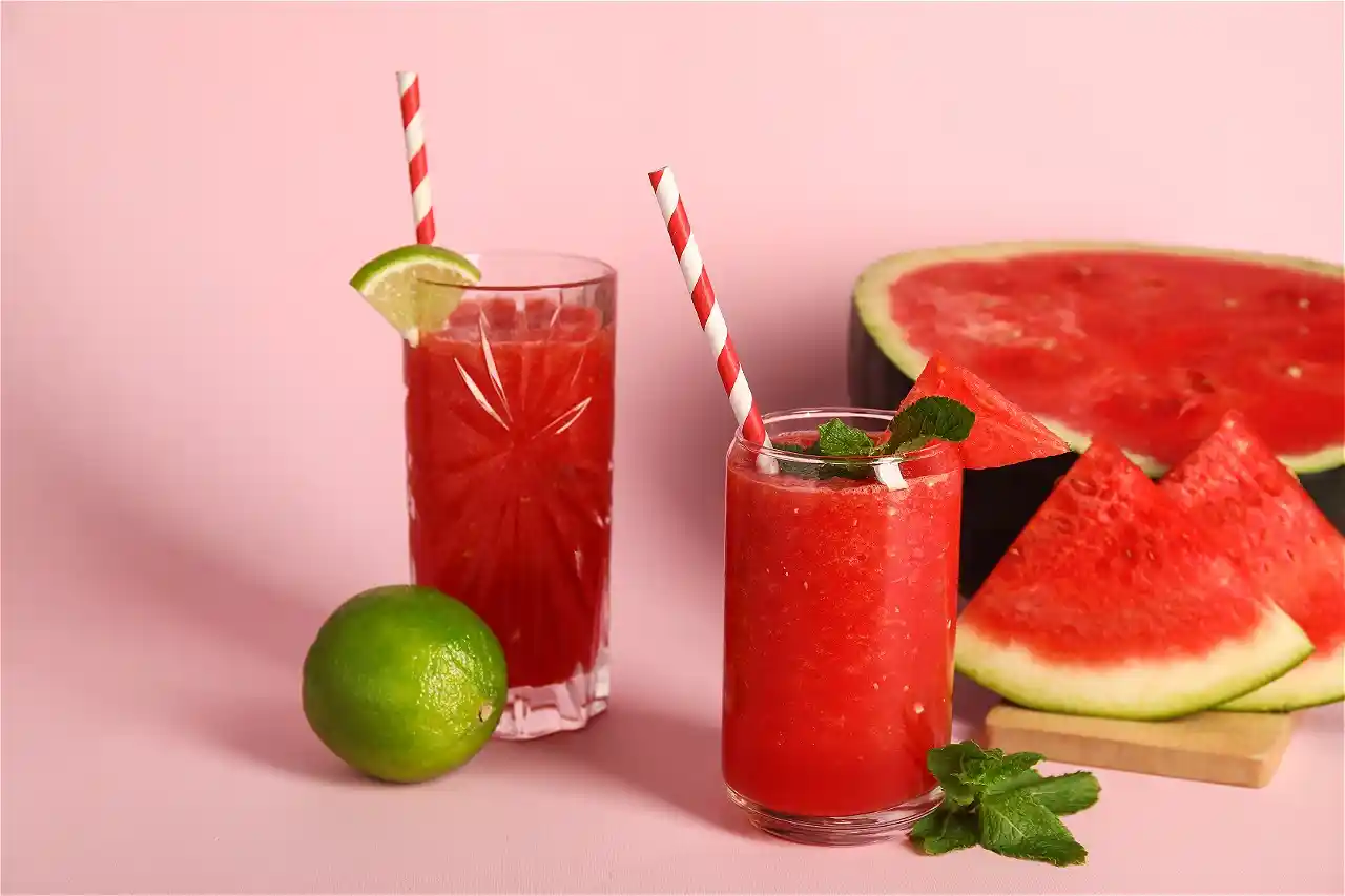 Wassermelonen Eistee Shake
