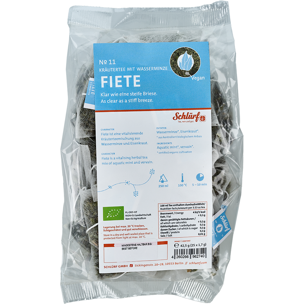 Kräutertee "Fiete" No. 11 - Tüüte Kräutertee "Fiete" No. 11 - Tüüte
