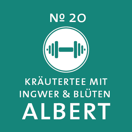 Schluerf | Herbal Tea | Albert Label - 'Morning exercise from the cup' 